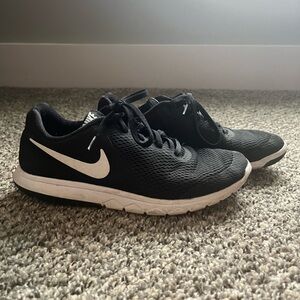 Nike Flex Experience RN 6 - Black and White Athletic Shoes